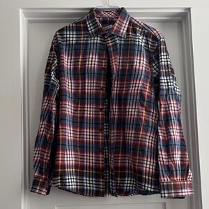 Size L johnnie-O Multicolor Plaid Shirt
